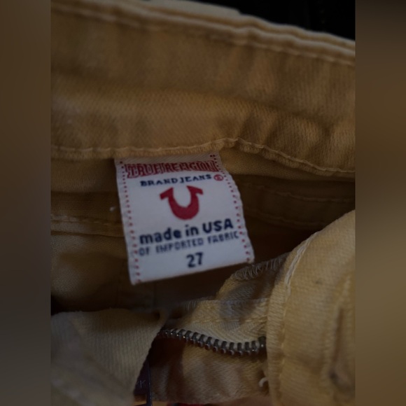 True Religion Y2K Yellow Jeans - Picture 3 of 3